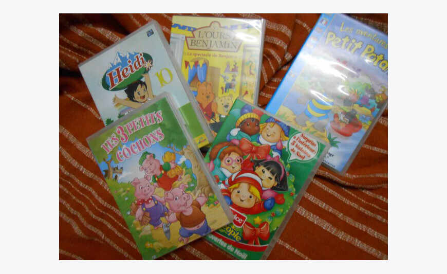 Lot de dvd dessin animé Heidi, Petit Potam