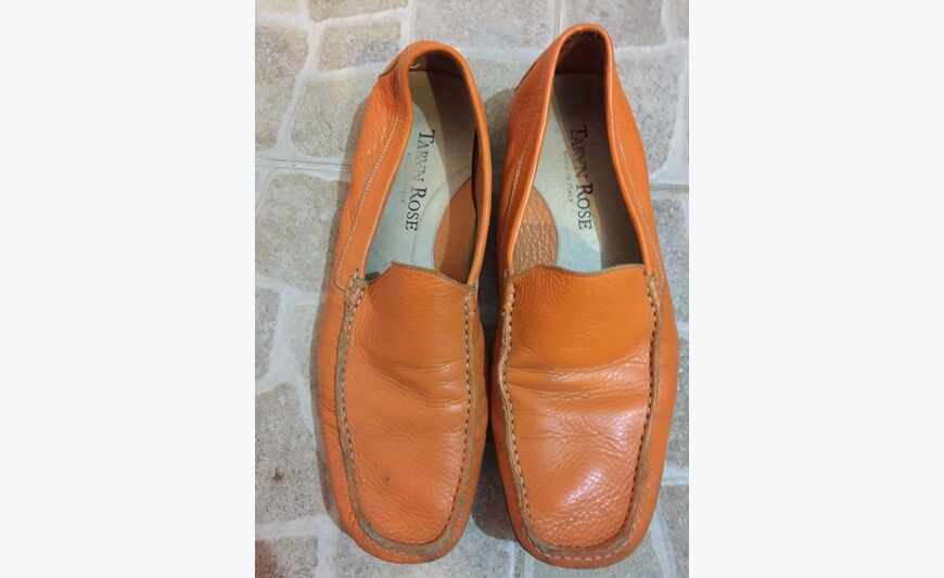 Taille de Taryn Rose cuir hommes chaussures Orange 10