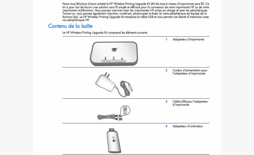 HP Wireless Printing Upgrade Kit (Q6236A)