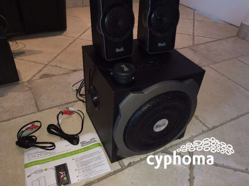 Kit enceinte son système 2. 1 caisson