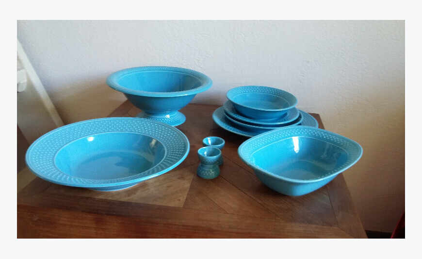 Plats "Grain de riz" de Geneviève LETHU.