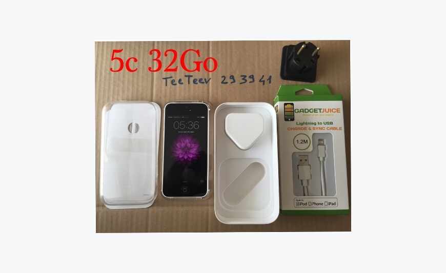 iPhone 5C blanc 32Go (TeeTeev 29 39 41)