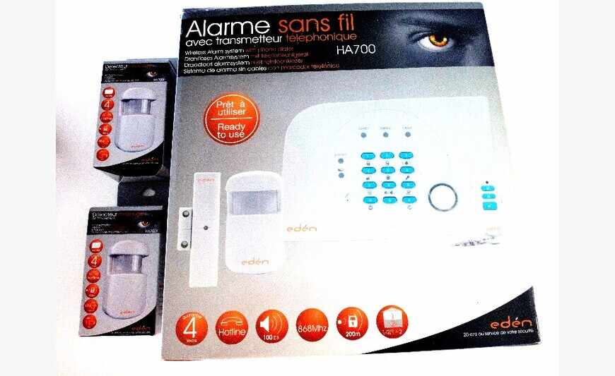 Alarme Maison Eden Neuve emballée.