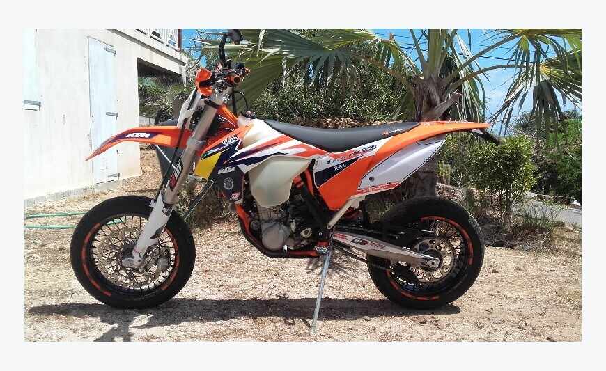 500 de KTM exc tipo Supermoto
