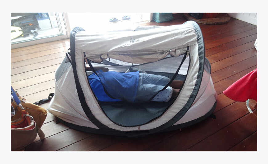 Tent bed pop-up silver Kamoa