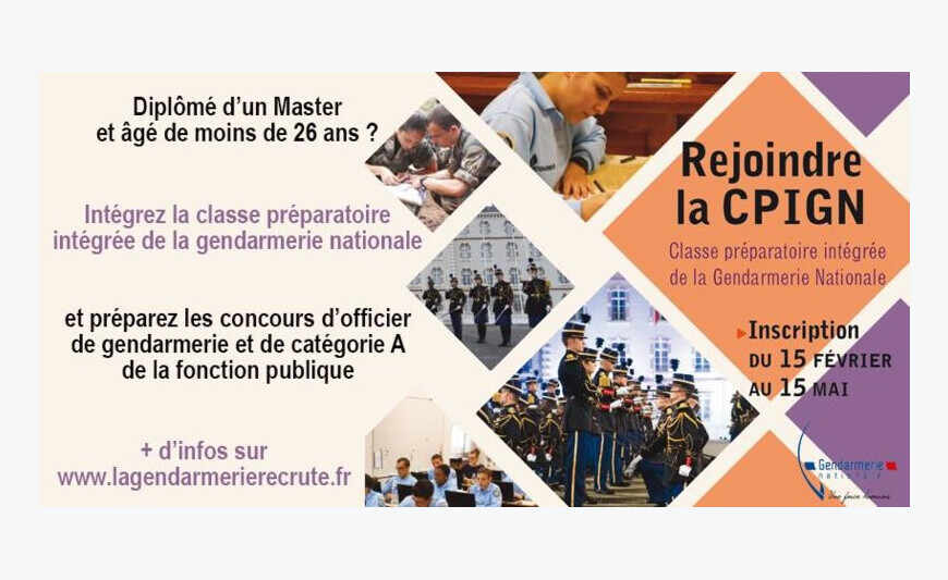 Classe Préparatoire Intégrée Gendarmerie Nationale