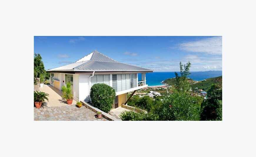 Villa Guana Bay vue panoramique mer St. Maarten