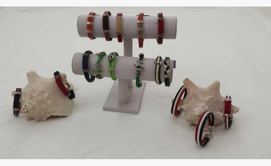 lot of nautical bracelets