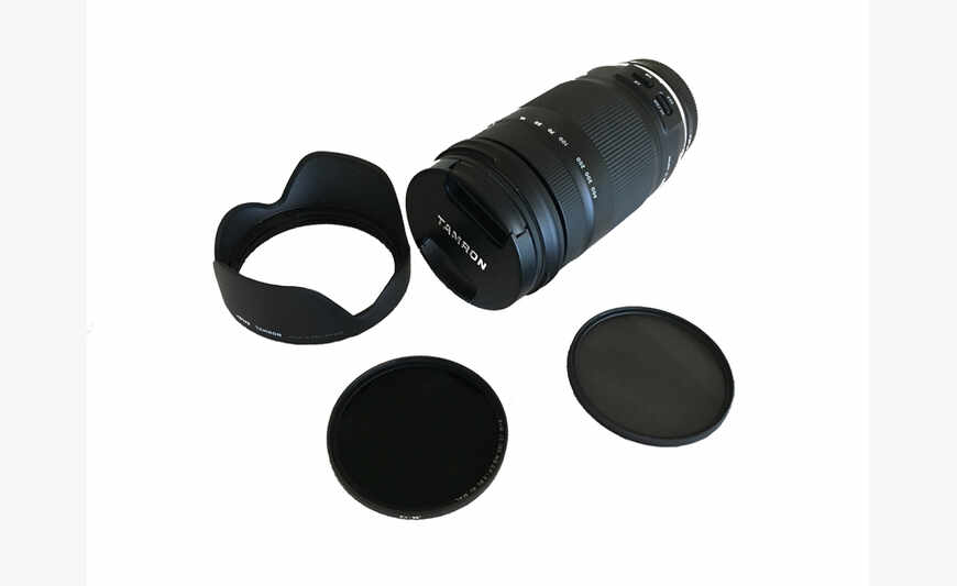 Objectif Tamron tout-en-un 18-400 mm + filtres