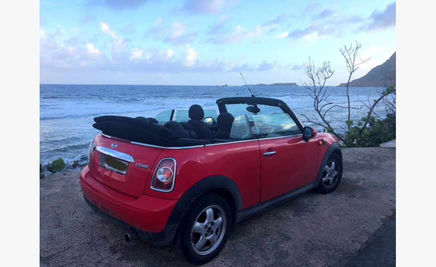 mini cooper cabriolet rouge