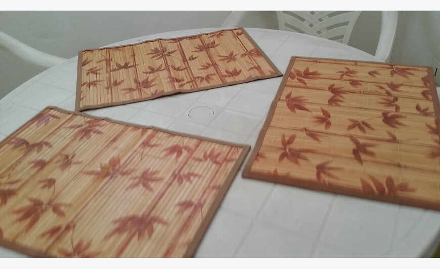 3 new sets of bamboo table