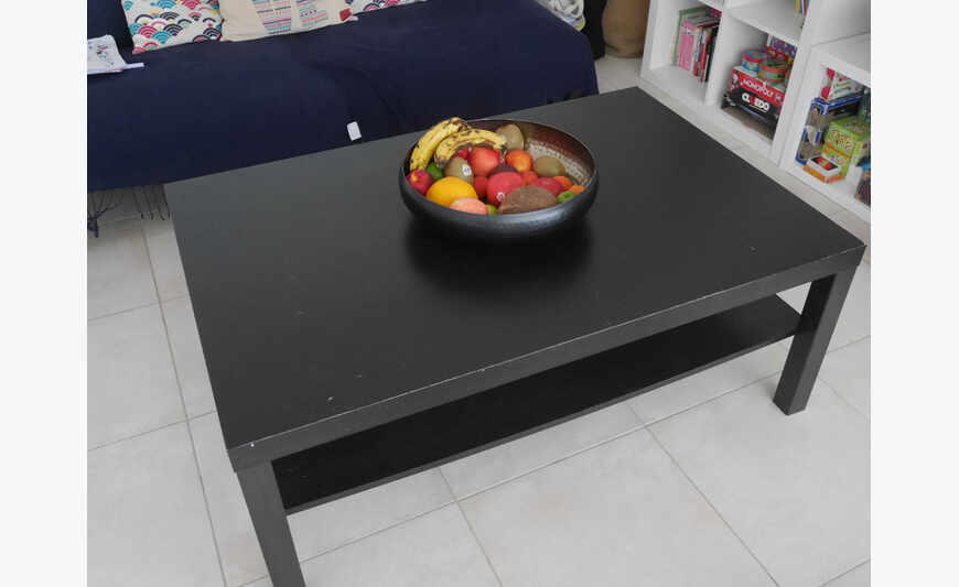 Table basse noire IKEA