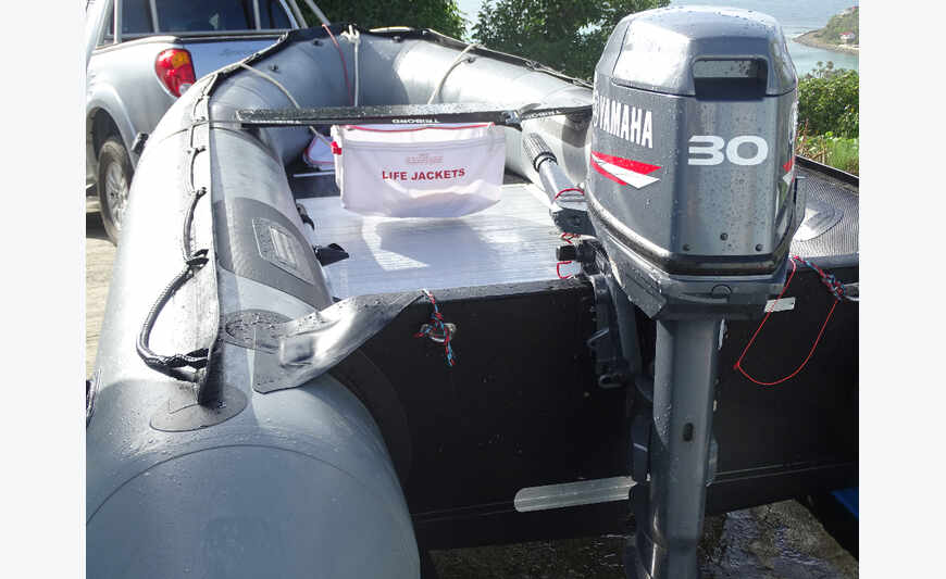 Zodiac bombard yam 30 engine and