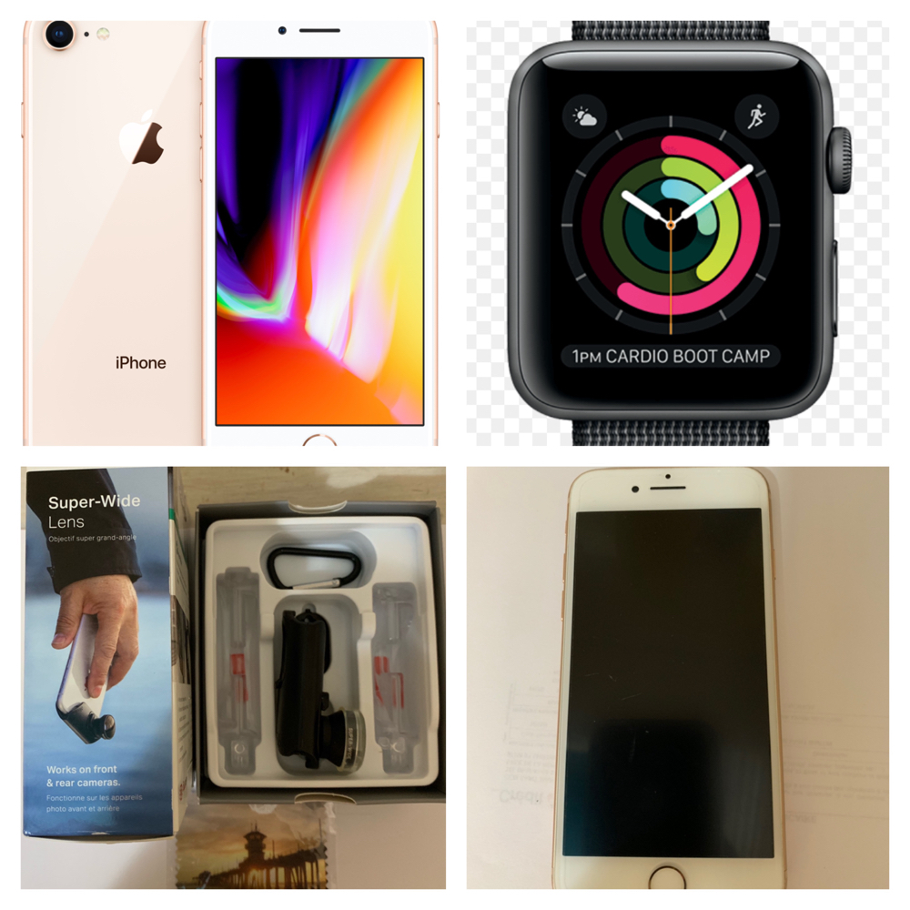 Iphone 8 gold 64 gb + apple watch nike + olloclip - Telephony Saint 