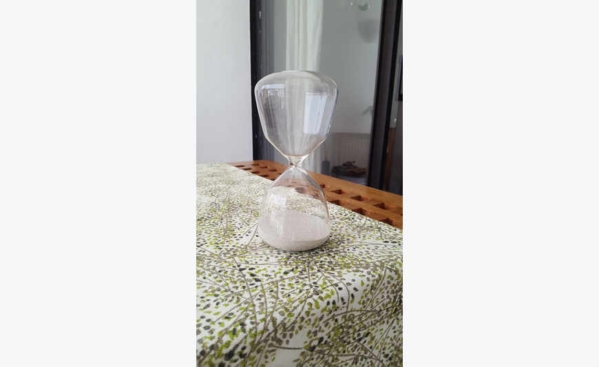 Sablier en verre Zara Home 20 cm ht