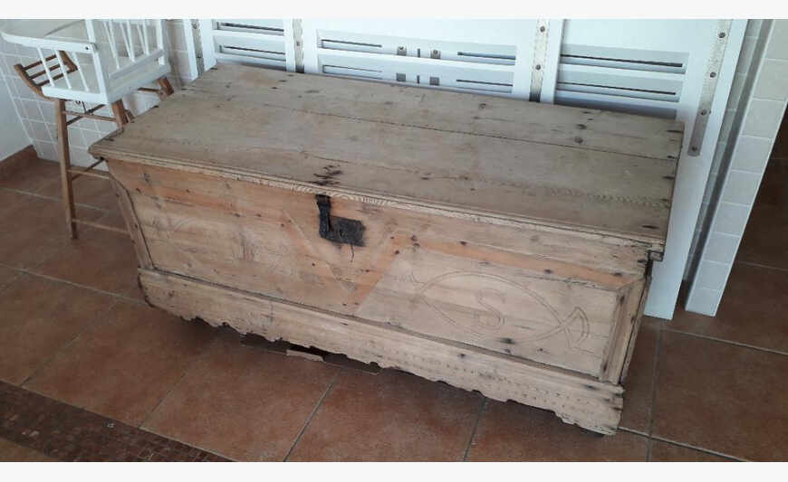 Large wooden trunk