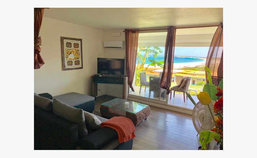 Studio vue mer à Mont Vernon plage d'Orient Baie