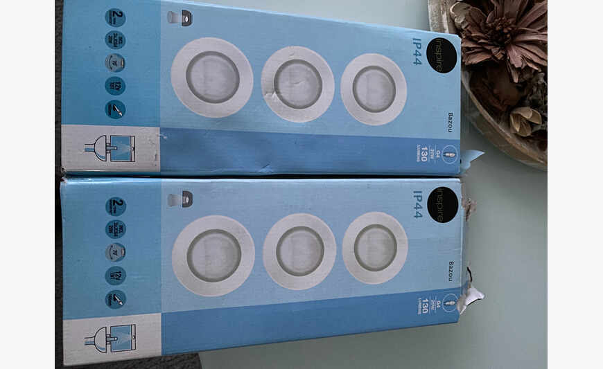 Lot de 6 spots halogènes encastrables tout neuf