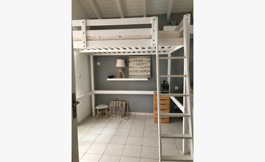 140x200 mezzanine bed with mattress
