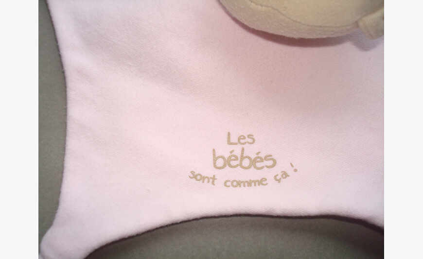 Doudou plat ours de la marque Absorba