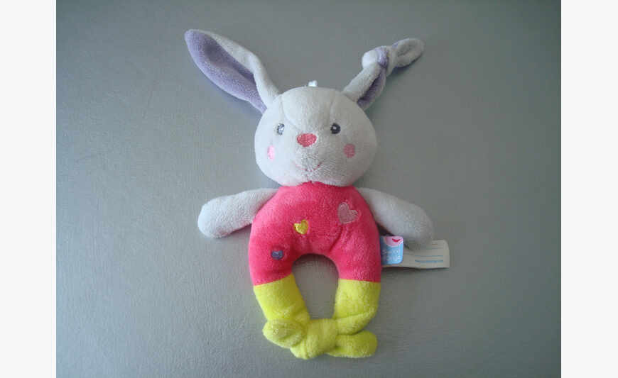 Doudou Rabbit Rattle Grelot Barley Sugar