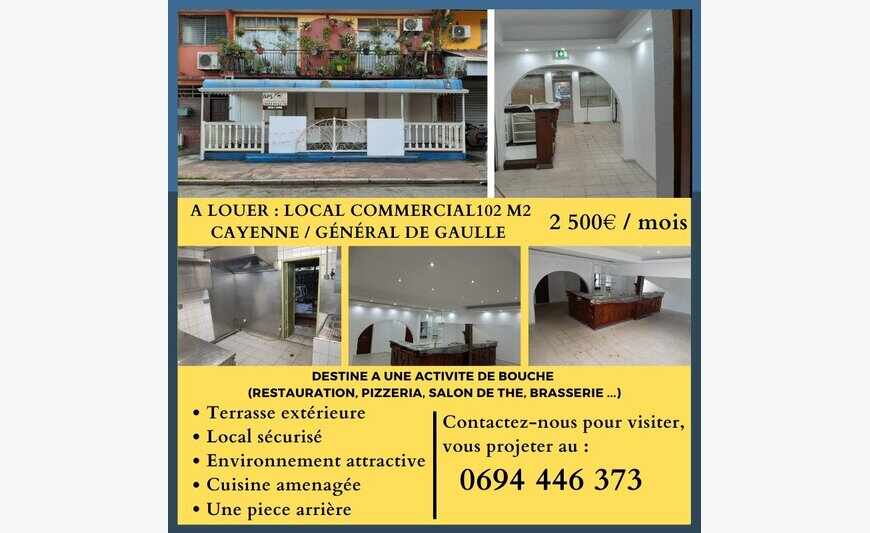 Local Commercial102 M2 Cayenne /...