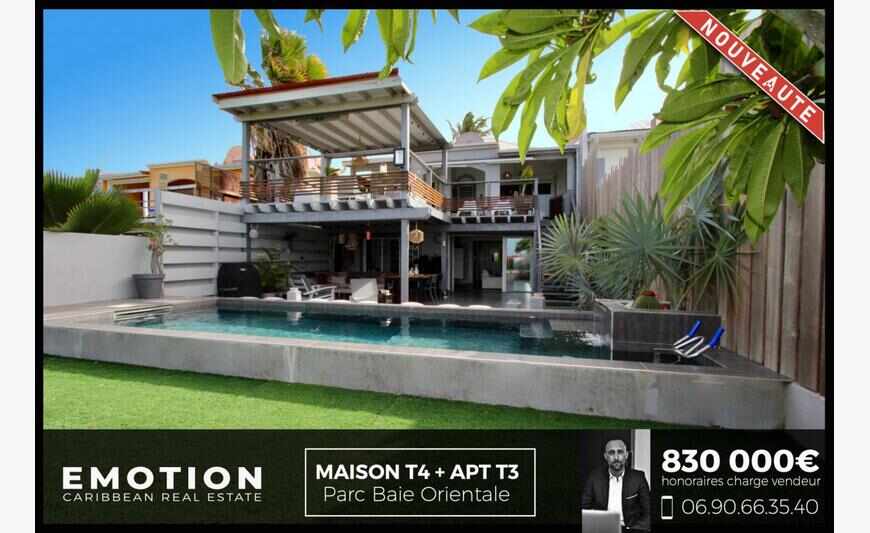 Lot u meublé, composé d'une villa vue...