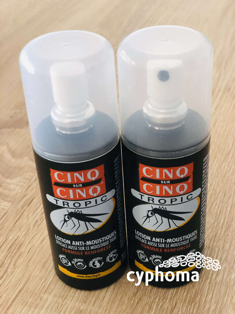 Lot de 2 Spray anti-moustiques 5 sur 5 Tropic