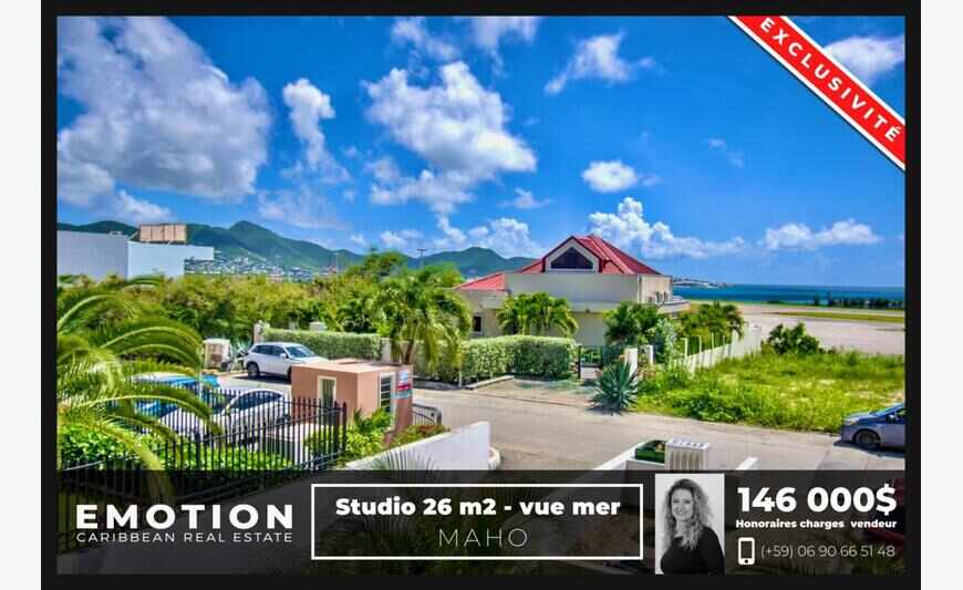 Studio 26 m2 - Sea view - Maho