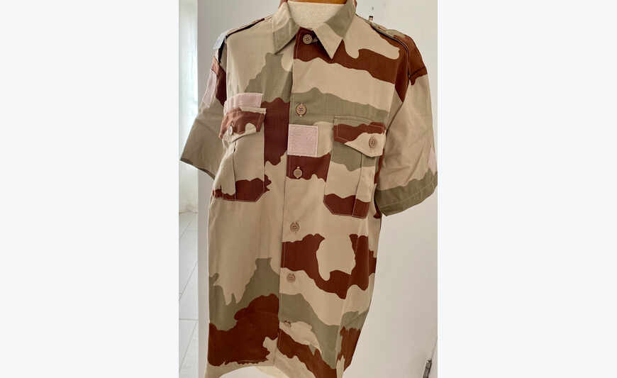 Khaki or sand military shirt