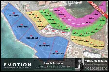 7573 m2 lot C1 - Cupecoy - Lands fro - $11,359,500