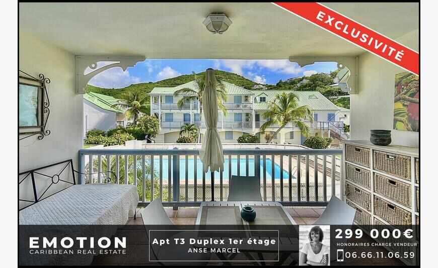 Anse Marcel - Appartement Duplex T3...