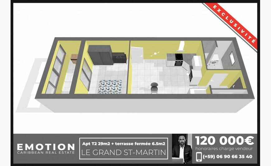 Appartement T2 30 m2 - Le Grand Saint...