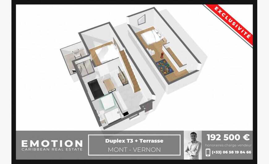Duplex 58m2 + Terrasse de 6m2