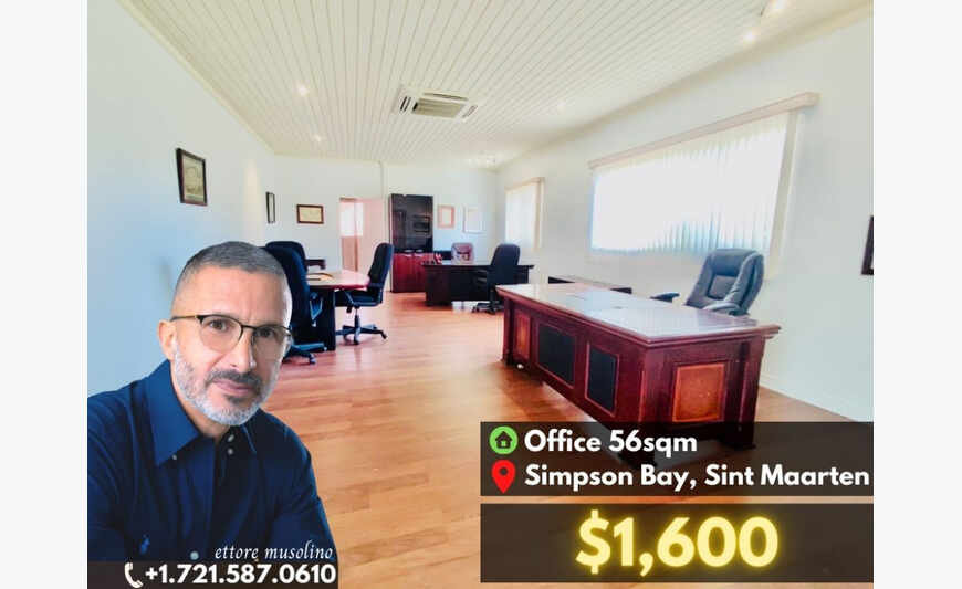 ⭐️KANTOORRUIMTE 56m² ⭐️📍Simpson Bay #OF01