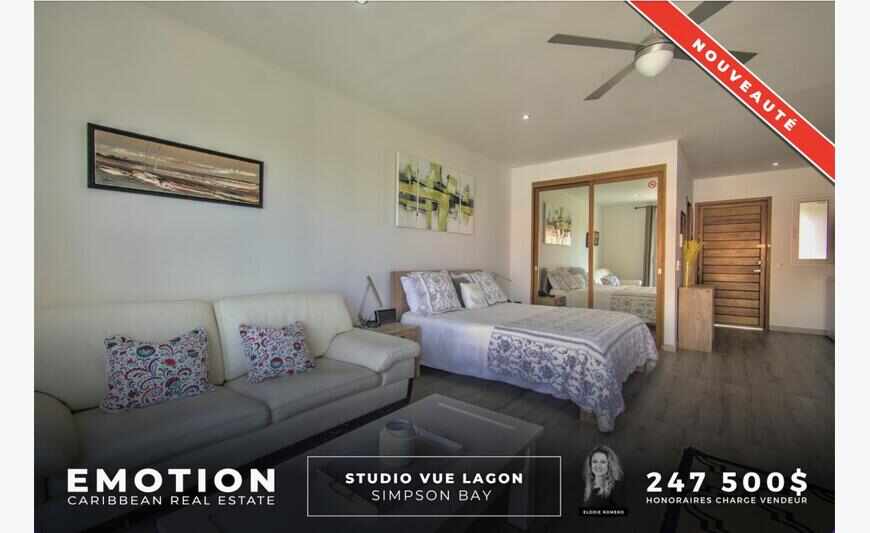 Studio 44 m2 avec terrasse vue lagon -...