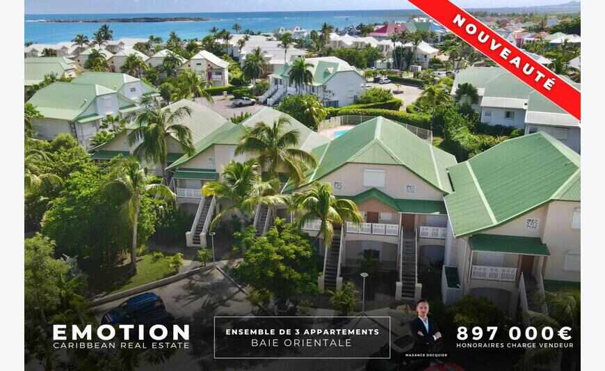 Ensemble de 3 appartements à la Baie Orientale