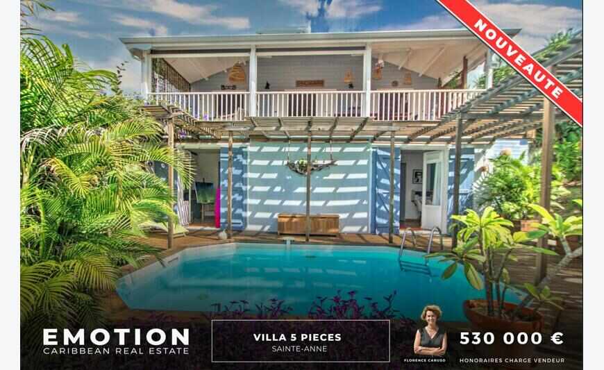 Villa 5 Pièces de 120 m2 - Vue mer 180...