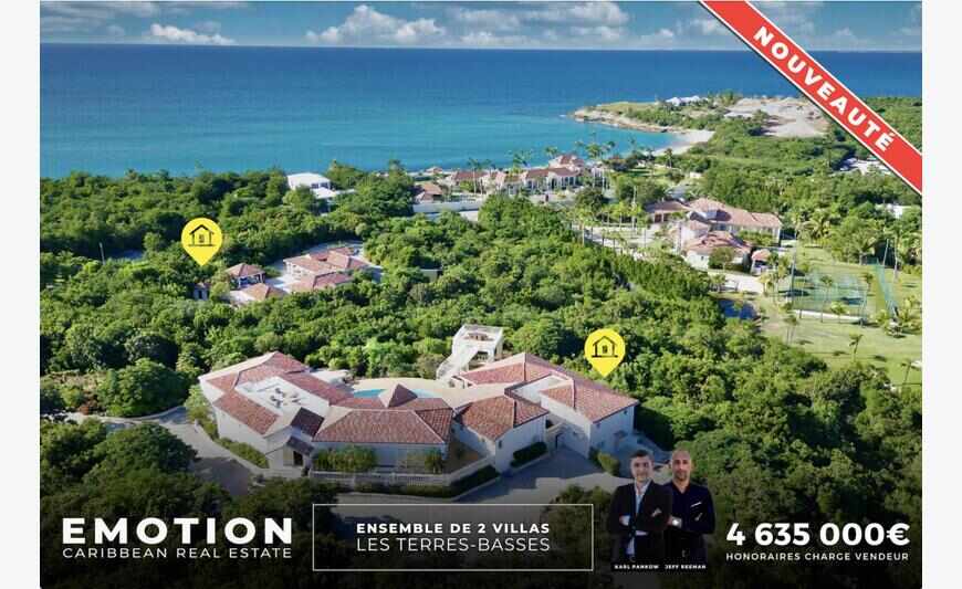 Les Terres-Basses - lot de 2 Villas vendues meublées sur un