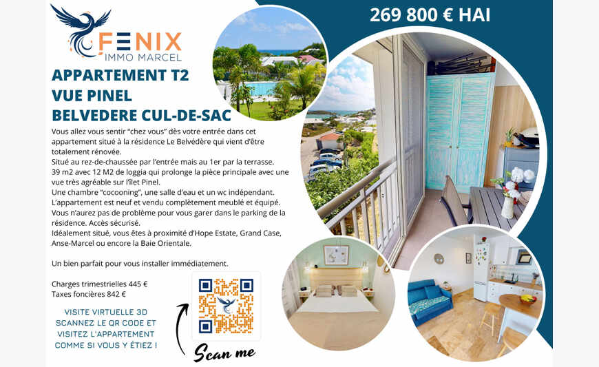 COSY T2 - RESIDENCE BELVEDERE - CUL DE SAC