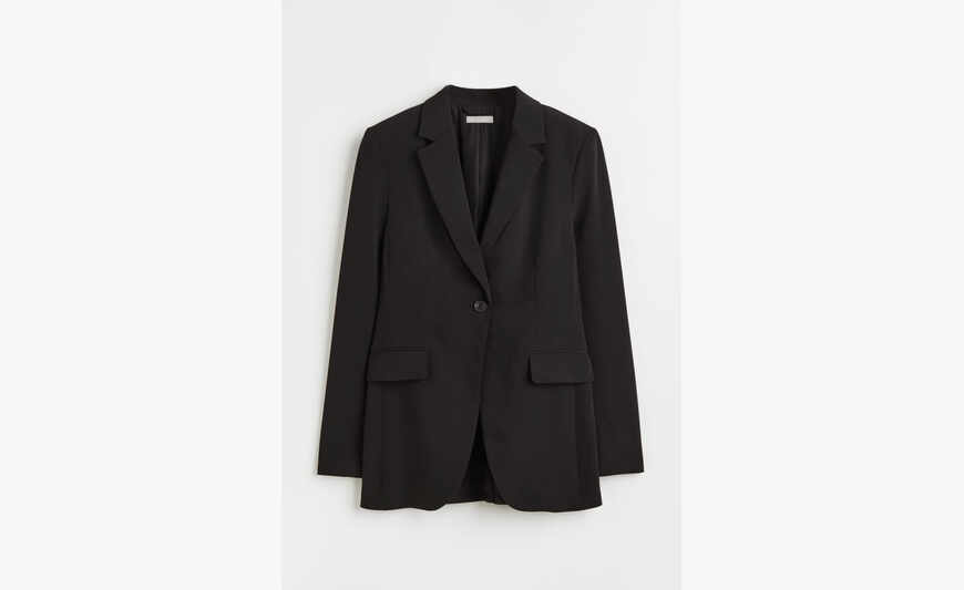 Blazer ajusté noir H&M