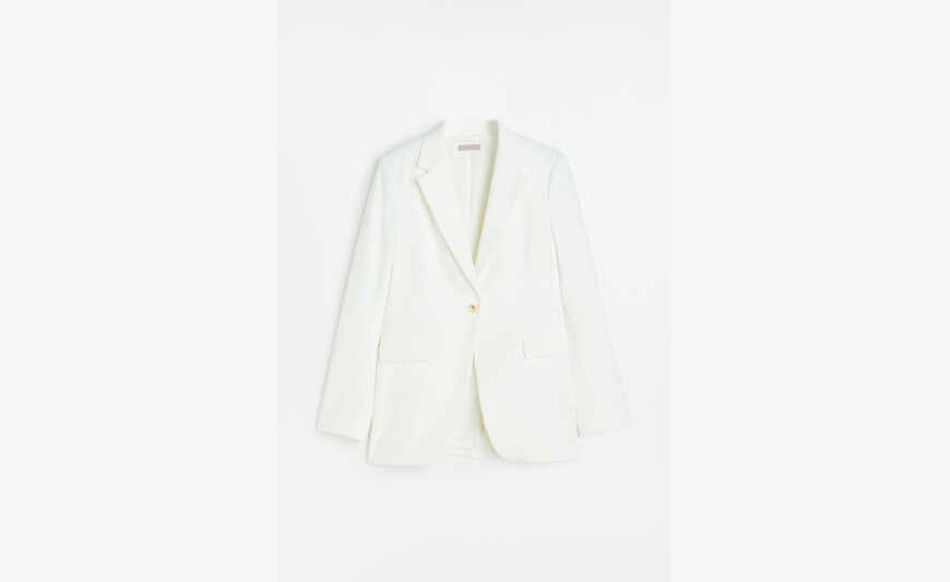 Blazer ajusté blanc H&M