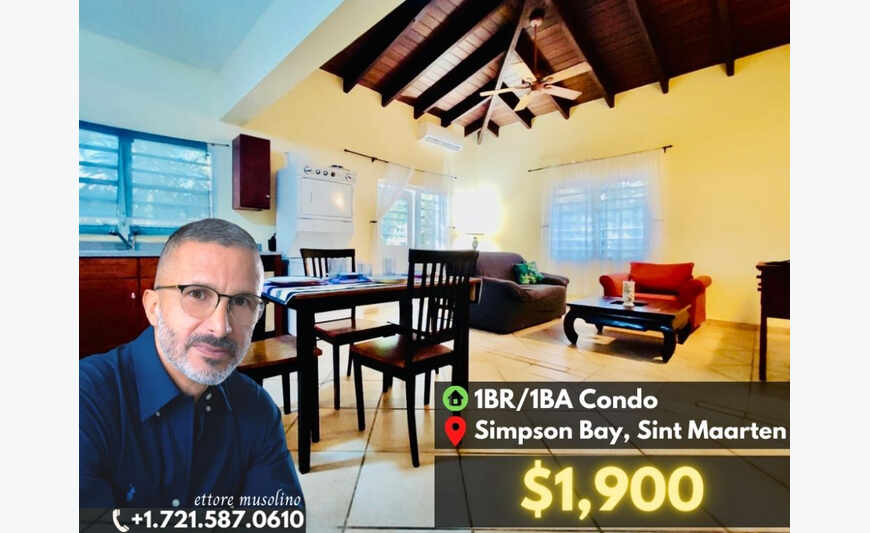 ⭐️1BR/1BA APPARTEMENT⭐️📍Simpson Bay #157