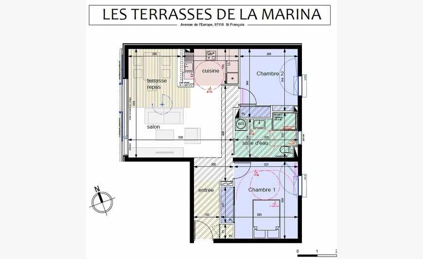 Saint Francois appartement T3 de...