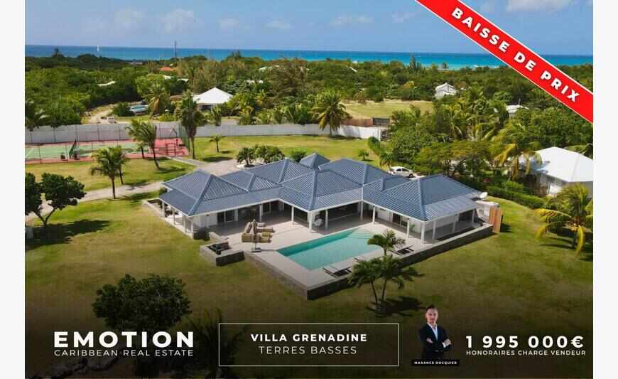 Villa aux Terres Basses avec maison de gardien
