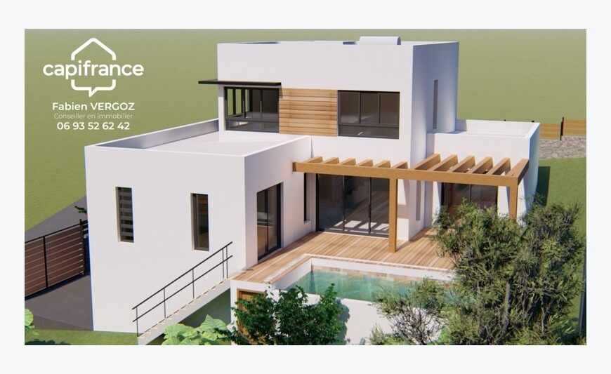 Villa d'architecte F5/6 de 143m2 - Vue...
