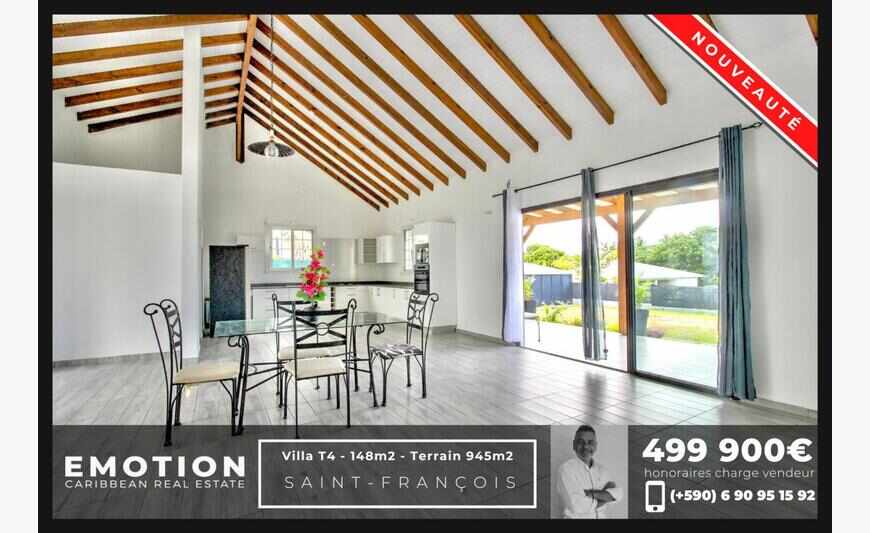 Villa individuelle T4 - 148m2 - Terrain...