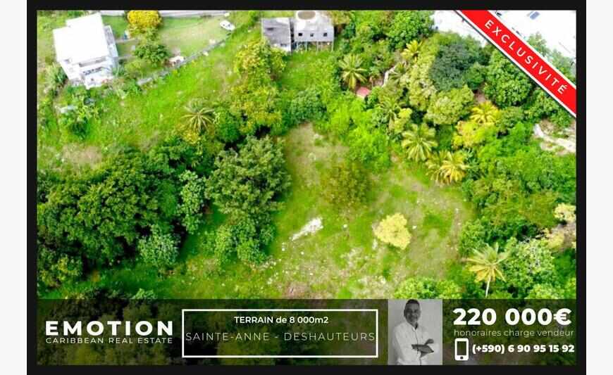 Terrain 8 000m2 - Sainte-Anne -...