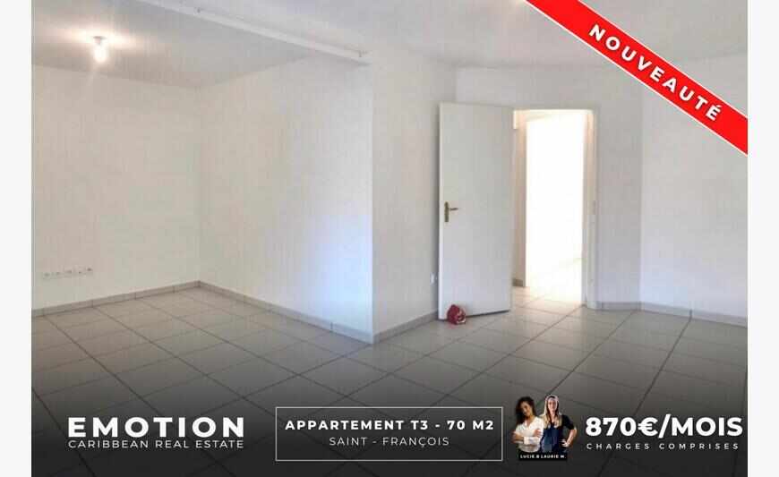 Appartement T3 - 70 m2 - Saint-FranÇois