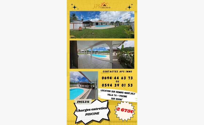 Maison T4 +Piscine Sur 1200M2 Terrain...